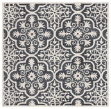 Safavieh Metro 6'-0" x 6'-0" Rug in Black / Ivory