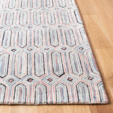 Safavieh Micro-Loop 4'-0" x 6'-0" Rug in Pink / Grey