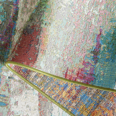 Safavieh Barbados 500 4'-0" x 6'-0" Rug in Green / Blue Purple