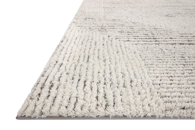 Loloi Levitt Shag Lev-02 Ivory/Grey Rug - rug corner