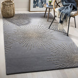 Safavieh Soho 5'-0" x 8'-0" Rug in Dark Grey / Silver