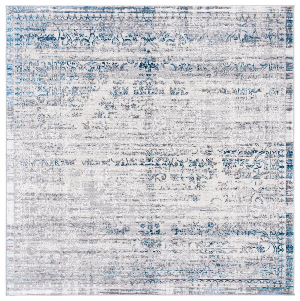 Safavieh Amelia 6'-7" x 6'-7" Rug in Grey / Blue