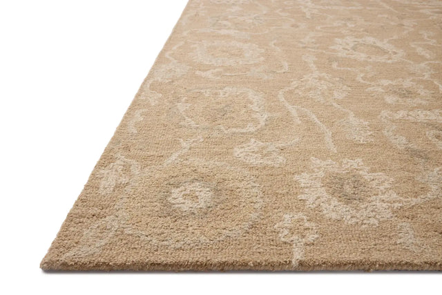 Chris Loves Julia x Loloi Dorothea DRT-01 Sand / Pebble Rug - rug corner