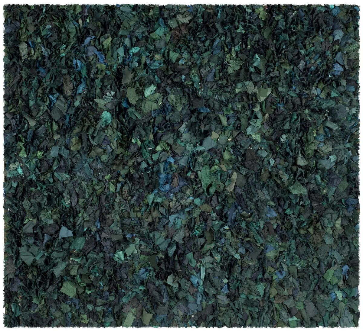 Safavieh Rio Shag 6'-0" x 6'-0" Rug in Green / Multi