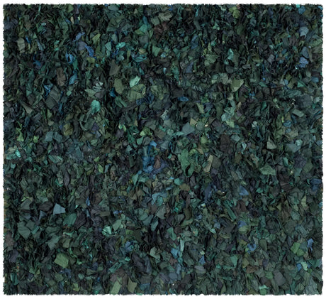 Safavieh Rio Shag 6'-0" x 6'-0" Rug in Green / Multi