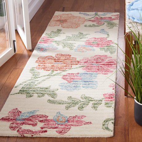 Safavieh Jardin 2'-3" x 8'-0" Rug in Ivory / Red
