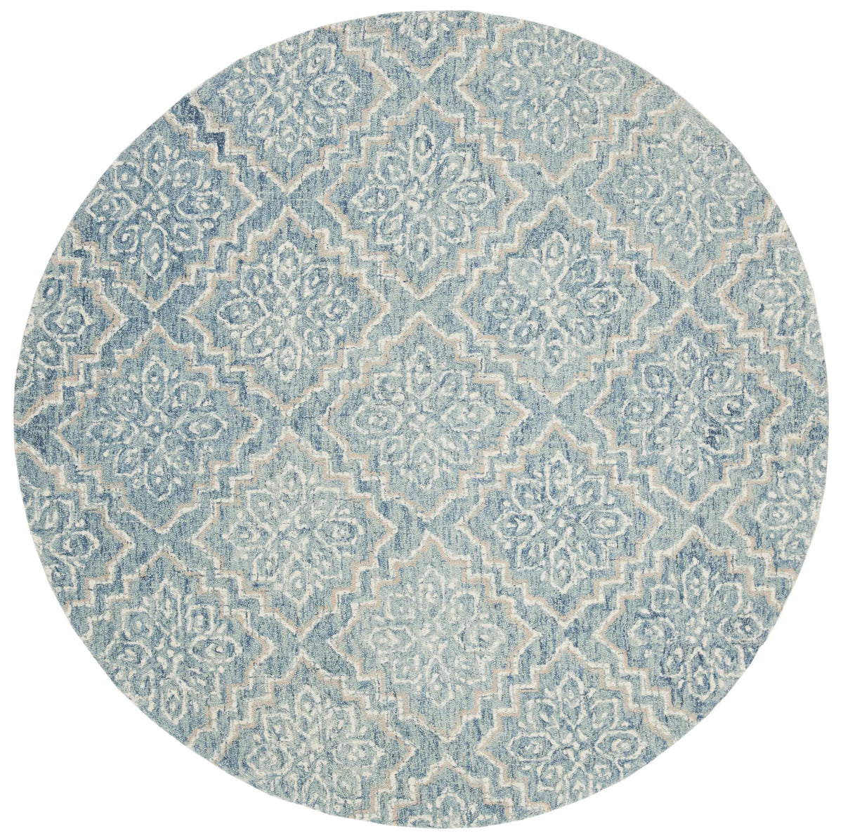 Safavieh Abstract 6'-0" x 6'-0" Rug in Blue / Grey