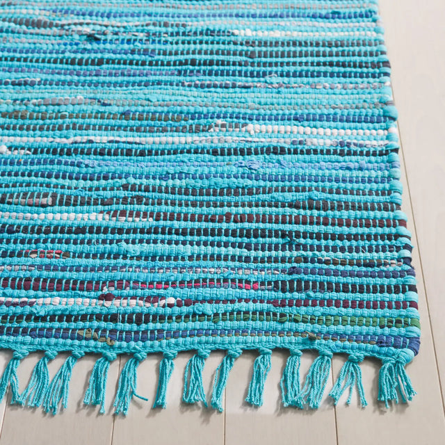 Safavieh Rag Rug 5'-0" x 7'-0" Rug in Turquoise / Multi