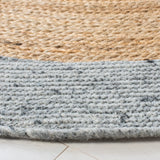 Safavieh Braided 5'-0" x 5'-0" Rug in Grey / Natural
