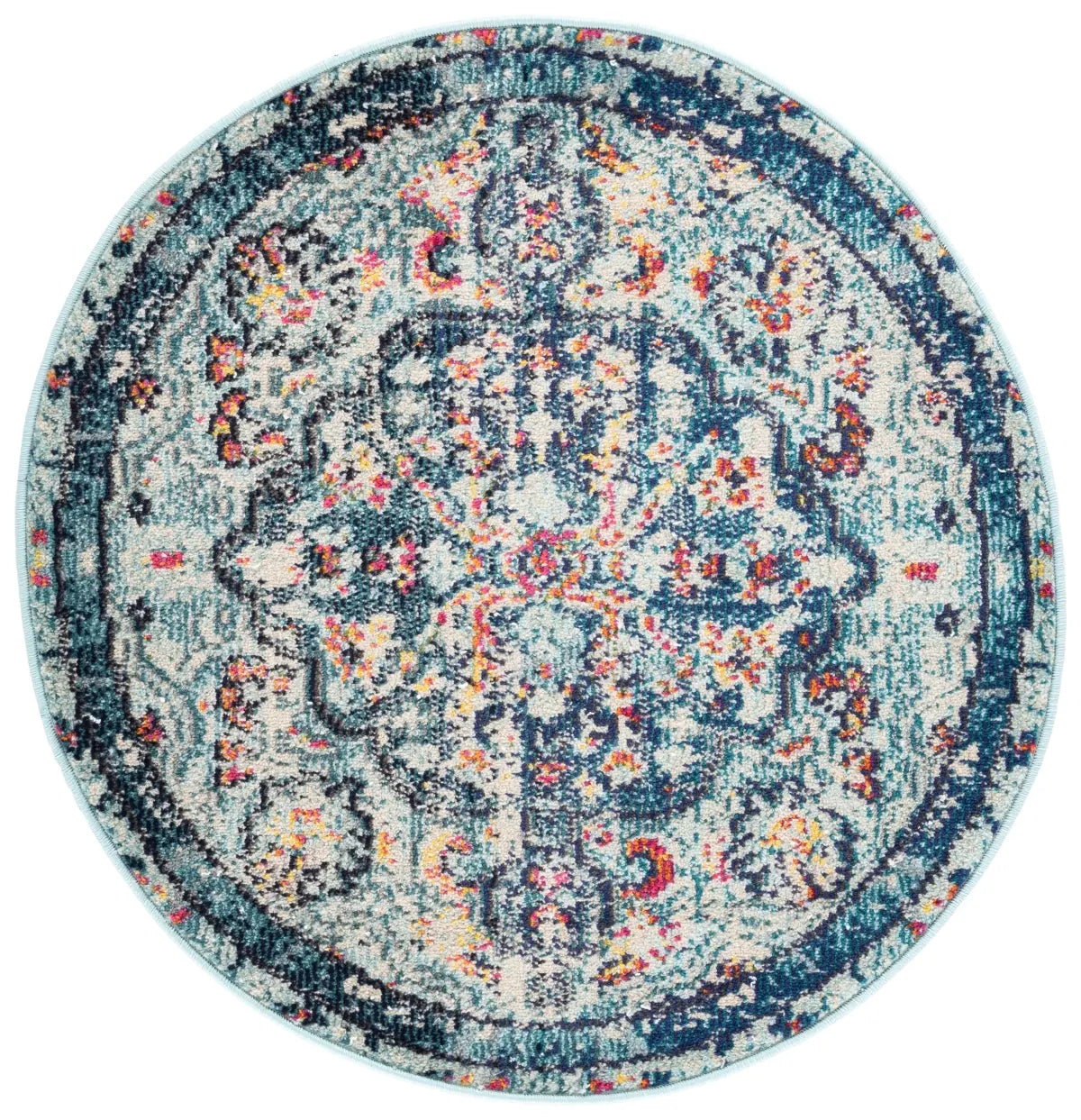 Safavieh Madison 3'-0" x 3'-0" Rug in Navy / Light Blue