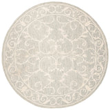 Safavieh Micro-Loop 5'-0" x 5'-0" Rug in Light Grey / Ivory