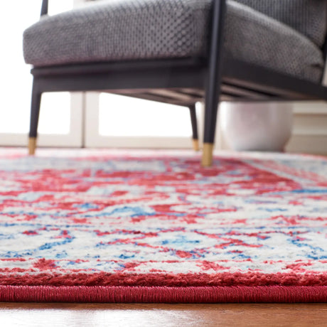 Safavieh Brentwood 4'-0" x 6'-0" Rug in Red / Beige
