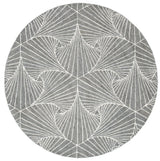 Safavieh Micro-Loop 5'-0" x 5'-0" Rug in Grey / Ivory