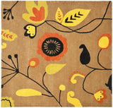 Safavieh Soho 6'-0" x 6'-0" Rug in Brown / Multi