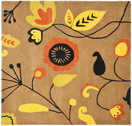 Safavieh Soho 6'-0" x 6'-0" Rug in Brown / Multi