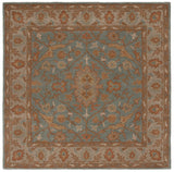 Safavieh Heritage 6'-0" x 6'-0" Rug in Light Blue / Ivory