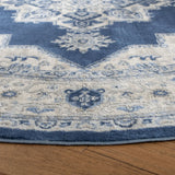 Safavieh Brentwood 5'-0" x 5'-0" Rug in Navy / Creme
