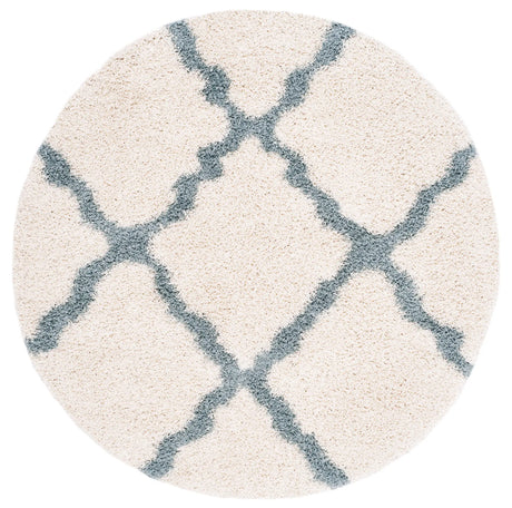 Safavieh Sgd-Dallas Shag 6'-0" x 6'-0" Rug in Ivory / Light Blue