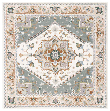 Safavieh Heritage 6'-0" x 6'-0" Rug in Ivory / Light Blue