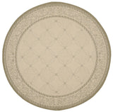 Safavieh Courtyard 6'-7" x 6'-7" Rug in Natural / Olive