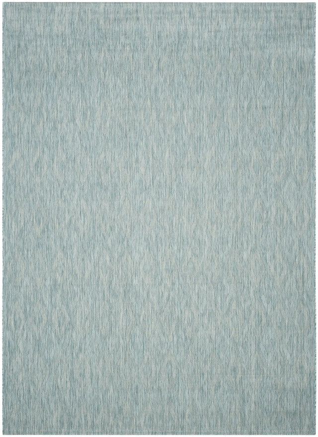 Safavieh Courtyard 10'-0" x 14'-0" Rug in Aqua / Aqua