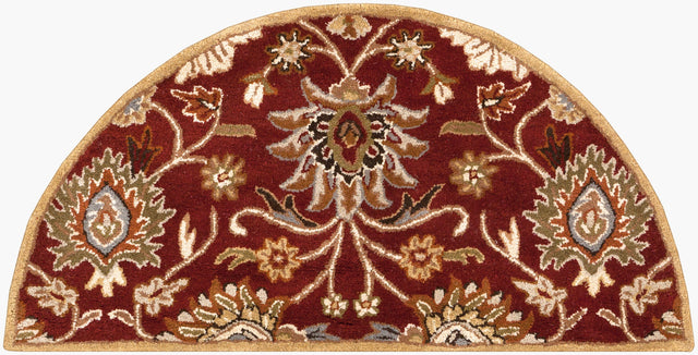 Livabliss Caesar Cae-1061 Maroon / Caramel / Sepia Rugs - novelty flat view