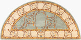 Livabliss Caesar Cae-1100 Slate Gray / Oyster Gray / Brown Rugs - novelty flat view