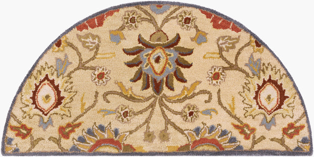 Livabliss Caesar Cae-1116 Khaki / Night Sky / Brick Red Rugs - novelty flat view