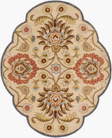 Livabliss Caesar Cae-1116 Khaki / Night Sky / Brick Red Rugs - novelty flat view