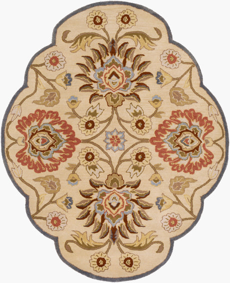 Livabliss Caesar Cae-1116 Khaki / Night Sky / Brick Red Rugs - novelty flat view