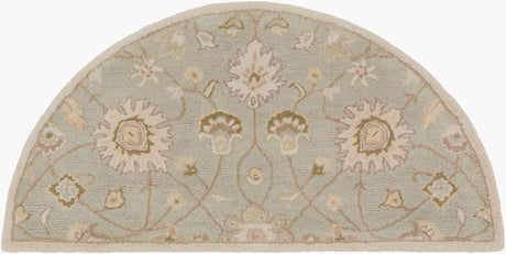 Livabliss Caesar Cae-1121 Bone / Pigeon Gray / Palm Green Rugs - novelty flat view