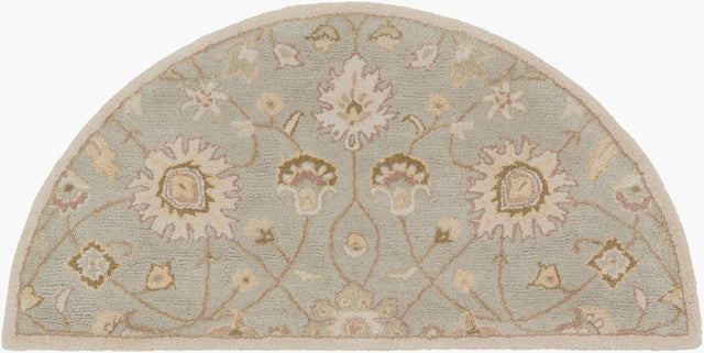 Livabliss Caesar Cae-1121 Bone / Pigeon Gray / Palm Green Rugs - novelty flat view