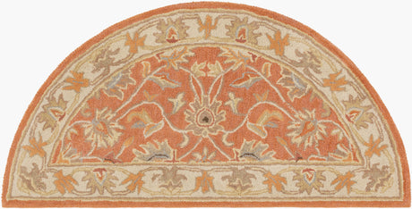 Livabliss Caesar Cae-1124 Brick Red, Taupe Rug - novelty flat view
