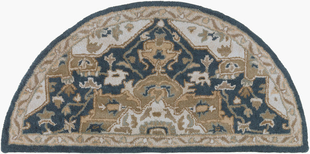 Livabliss Caesar Cae-1154 Navy / Taupe / Moss / Beige / Olive Rugs - novelty flat view