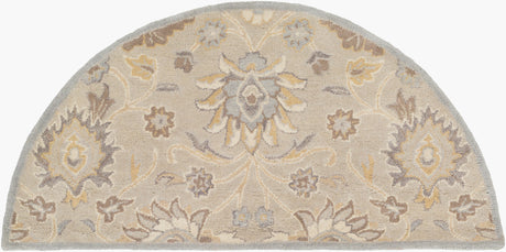 Livabliss Caesar Cae-1192 Light Gray, Khaki, Camel, Cream Rugs - novelty flat view