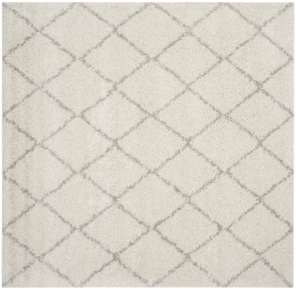 Safavieh Arizona Shag 6'-7" x 6'-7" Rug in Ivory / Beige