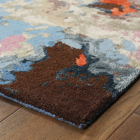 Oriental Weavers Sphinx Galaxy 21908 Multi / Pink Rugs - corner detail