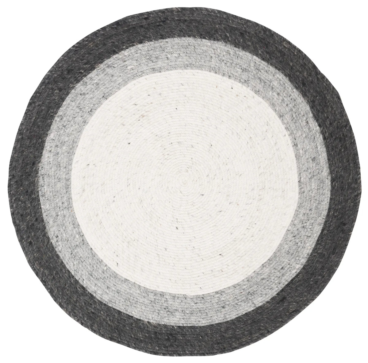 Safavieh Braided 3'-0" x 3'-0" Rug in Grey / Ivory