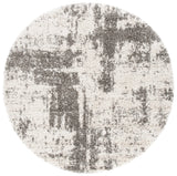 Safavieh Hudson Shag 7'-0" x 7'-0" Rug in Ivory / Grey