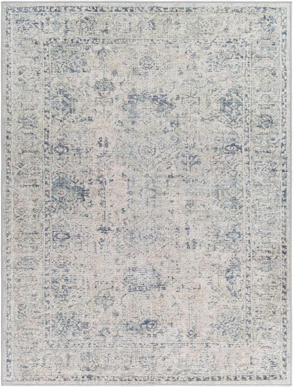 Surya Calhoun Cah-2301 Pale Slate, Light Grey, Sterling Grey, Silver, Metallic - Silver, Ash, Pewter Rug.