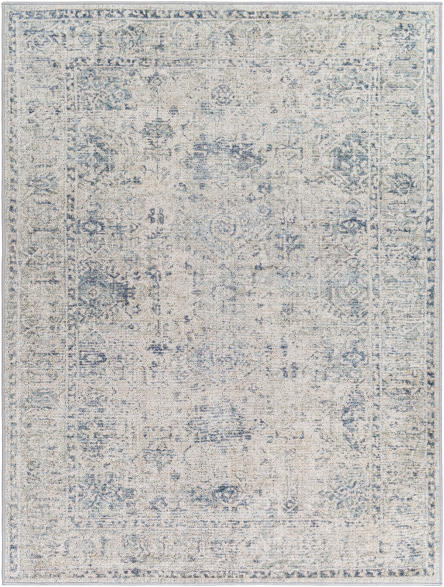 Surya Calhoun Cah-2301 Pale Slate, Light Grey, Sterling Grey, Silver, Metallic - Silver, Ash, Pewter Area Rug