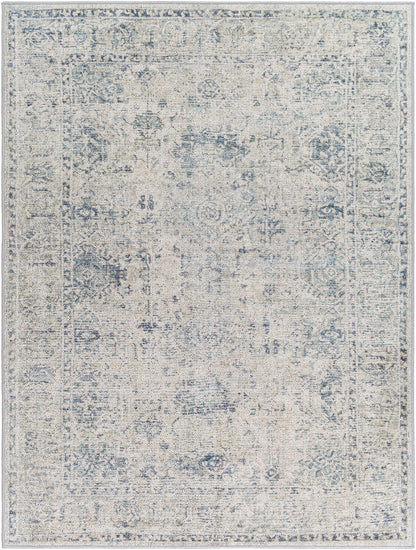 Surya Calhoun Cah-2301 Pale Slate, Light Grey, Sterling Grey, Silver, Metallic - Silver, Ash, Pewter Area Rug