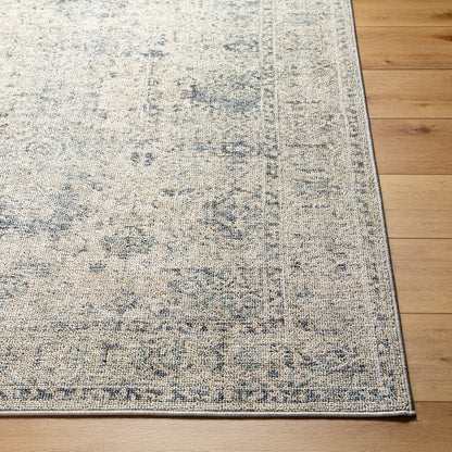 Surya Calhoun Cah-2301 Pale Slate, Light Grey, Sterling Grey, Silver, Metallic - Silver, Ash, Pewter Area Rug