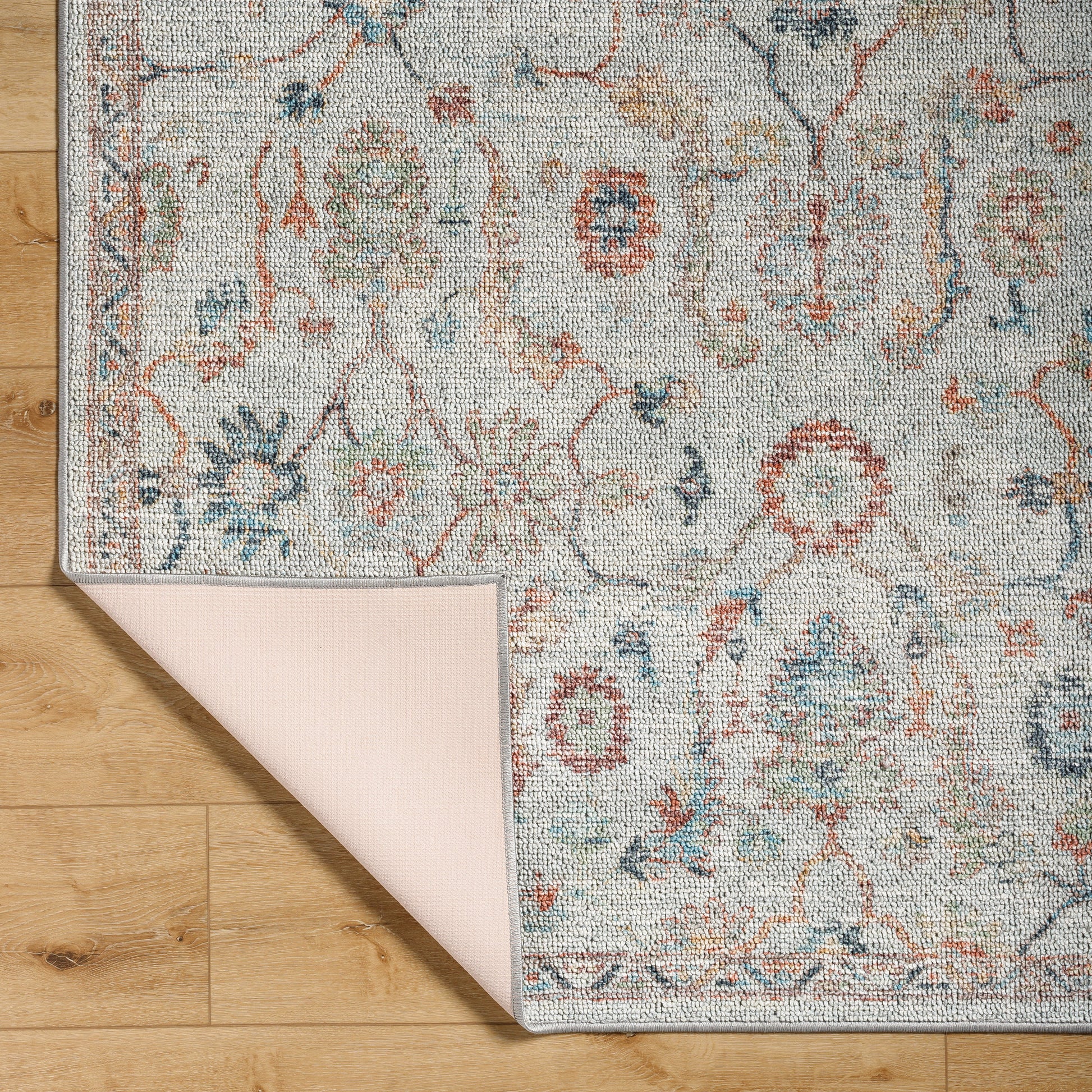 Surya Calhoun Cah-2303 Slate, Aqua, Plum, Burnt Orange, Dark Blue, White Area Rug