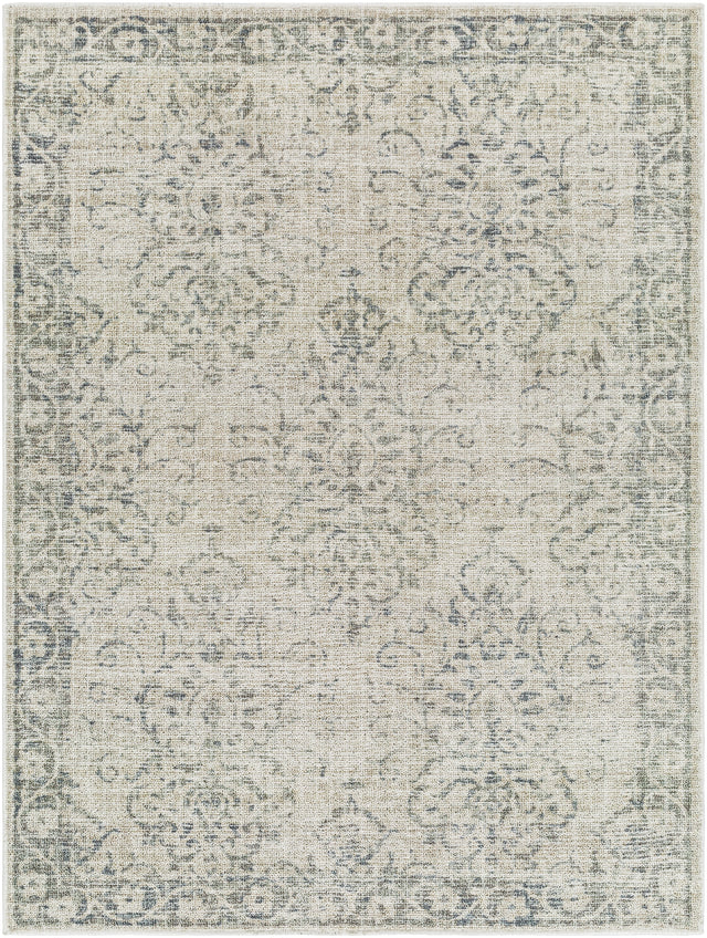 Surya Calhoun Cah-2305 Sterling Grey, Light Grey, Metallic - Silver, Sage Rug.