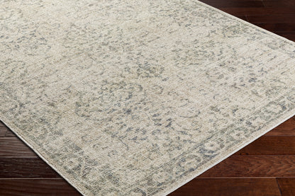 Surya Calhoun Cah-2305 Sterling Grey, Light Grey, Metallic - Silver, Sage Area Rug