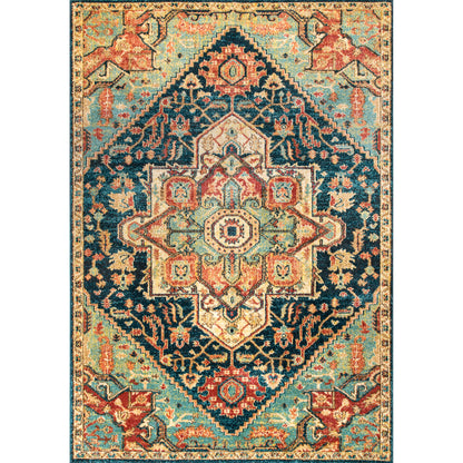 Nuloom Tabetha Tribal Rzin06A Green Area Rug