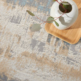 Calvin Klein Home Ck005 Enchanting Ech02 Ivory/Seaglass Rugs.