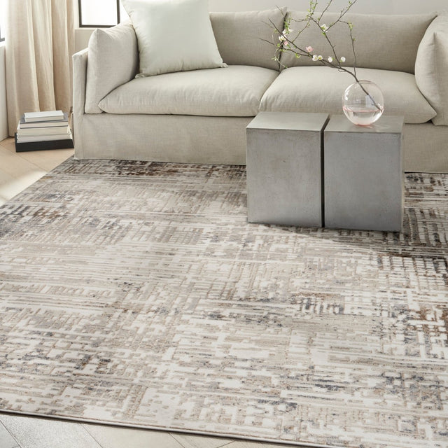 Calvin Klein Home Ck005 Enchanting Ech05 Cream Grey Rug.