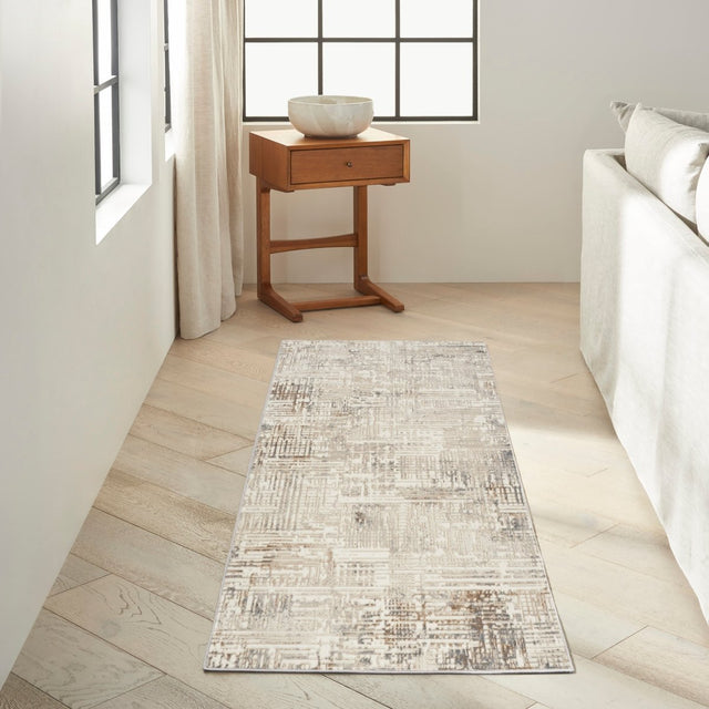 Calvin Klein Home Ck005 Enchanting Ech05 Cream Grey Rug.